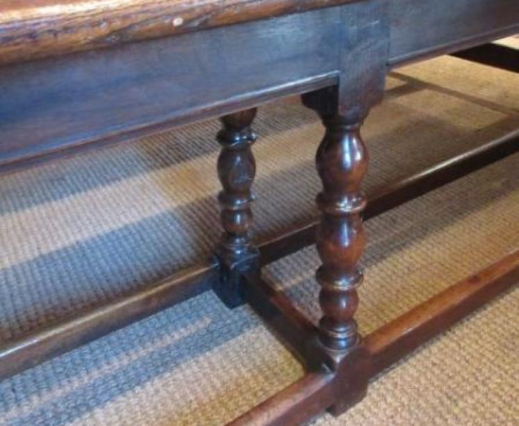 Pair of George III Period Oak Benches - Image 3