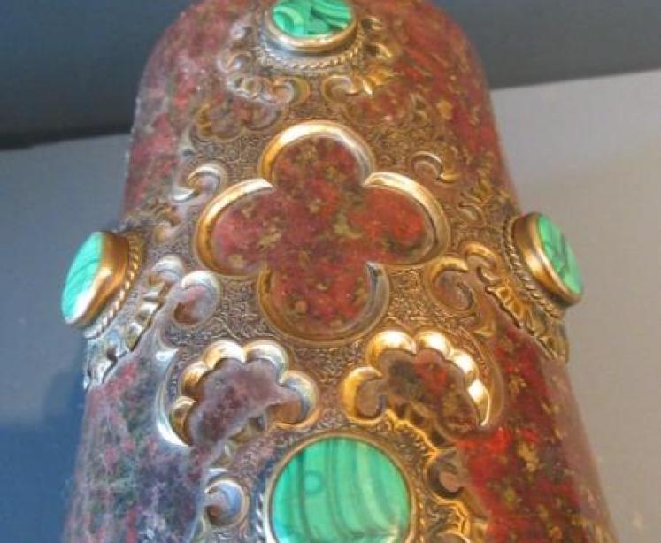 Fine 19th Century French Serpentine Marble Casket - Image 5