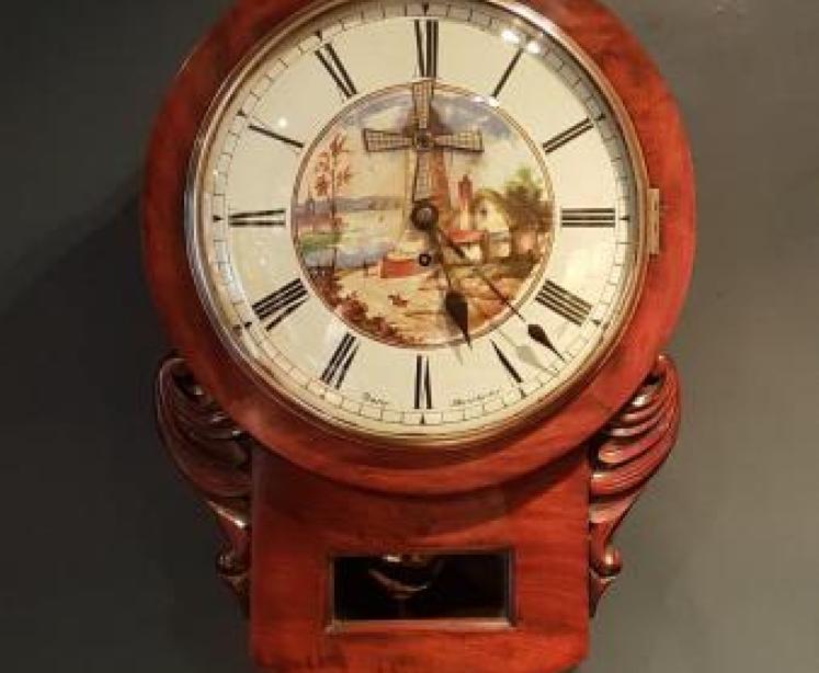 Unusual Fusse Drop Dial Automaton Wall Clock - Image 1