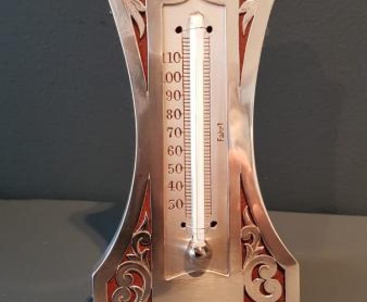 Silver Desk Top Thermometer - Image 1