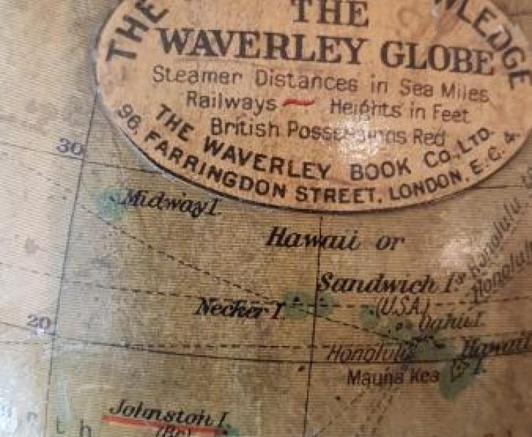 1920's Paper Mache Waverley  Globe - Image 4
