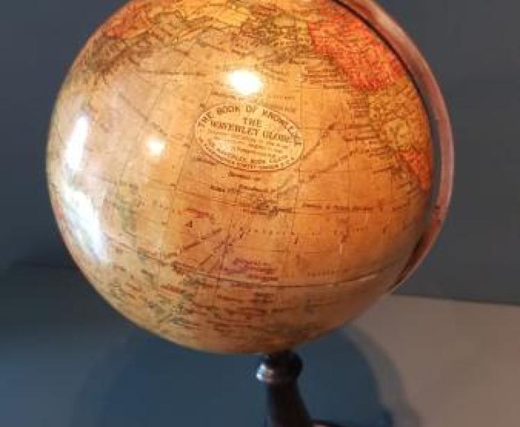1920's Paper Mache Waverley  Globe - Image 6