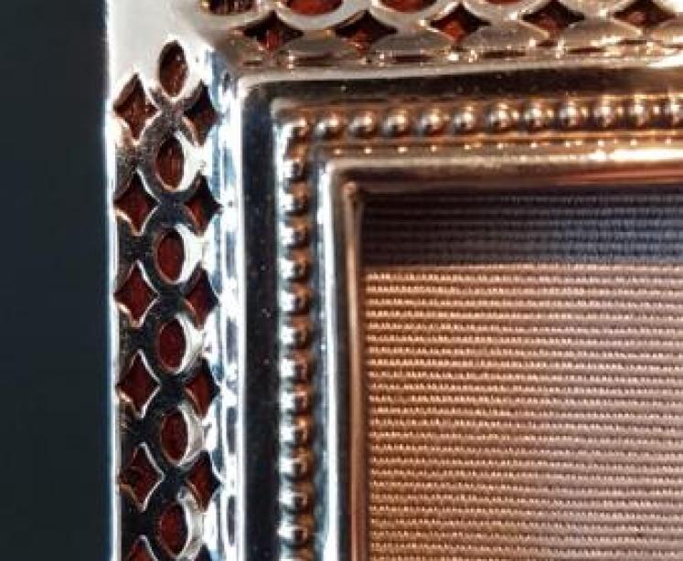 Superb Victorian Pierced Silver Photo Frame  - Image 5