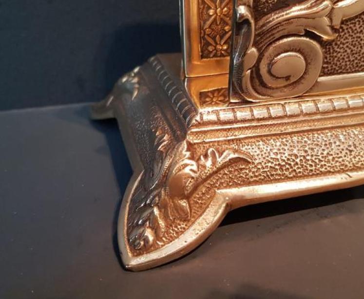 Victorian Cast Brass Letter Rack - Image 5