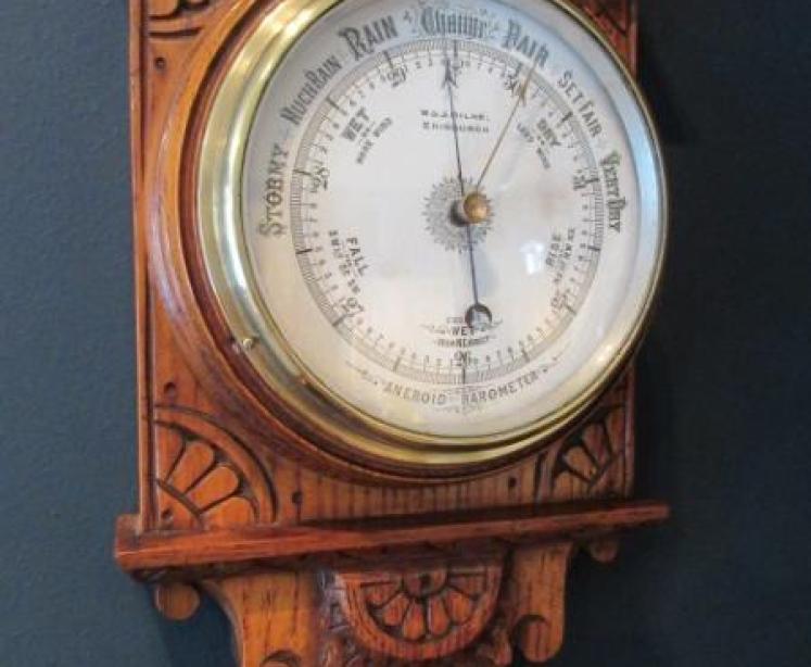 Small Victorian Edinburgh Banjo Barometer - Image 2