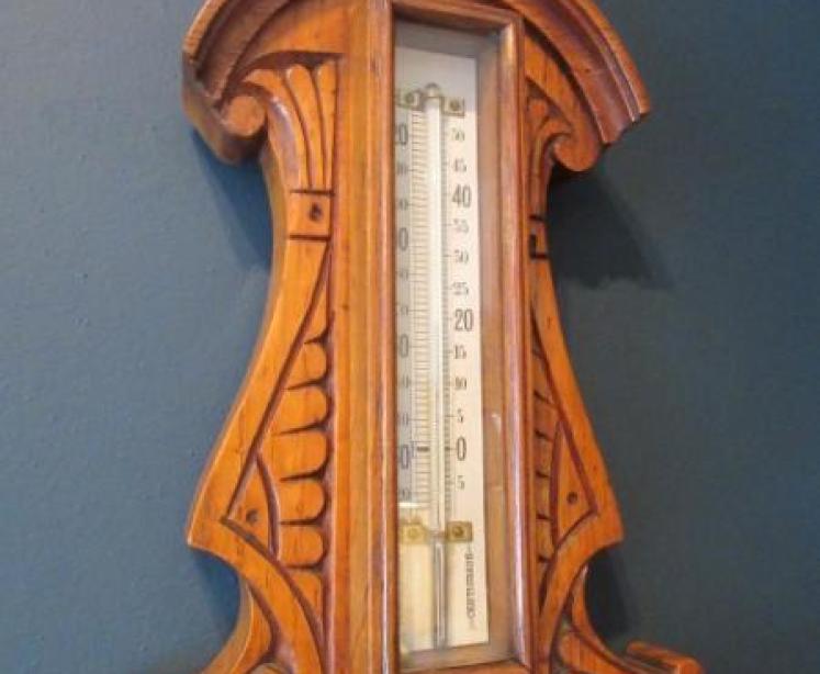 Small Victorian Edinburgh Banjo Barometer - Image 3