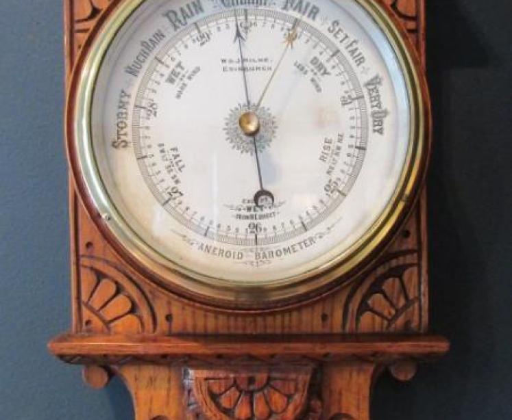 Small Victorian Edinburgh Banjo Barometer - Image 6