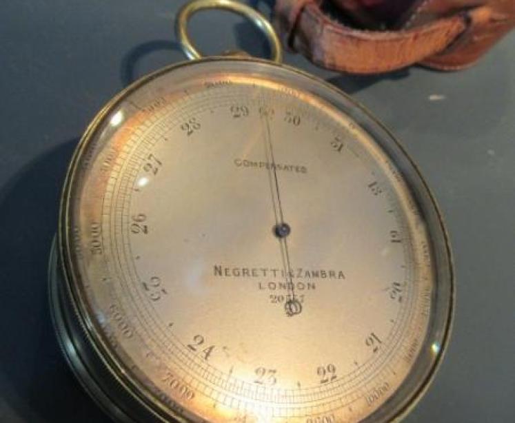 Victorian Negretti & Zambra Campaign Barometer & Compass - Image 7