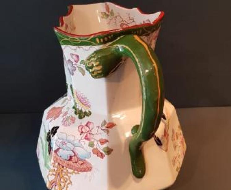 Impressive Antique Masons Ironstone Jug - Image 2