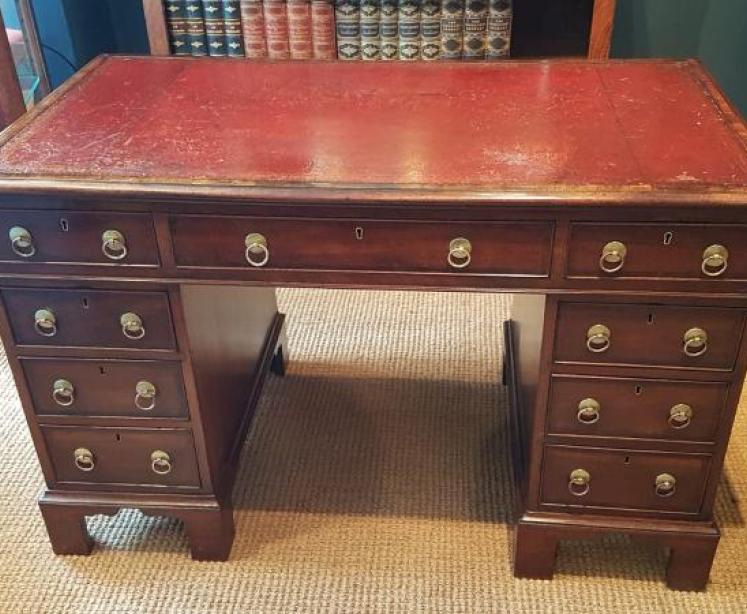 Regency Period Mahogany Pedestal Desk - Image 1