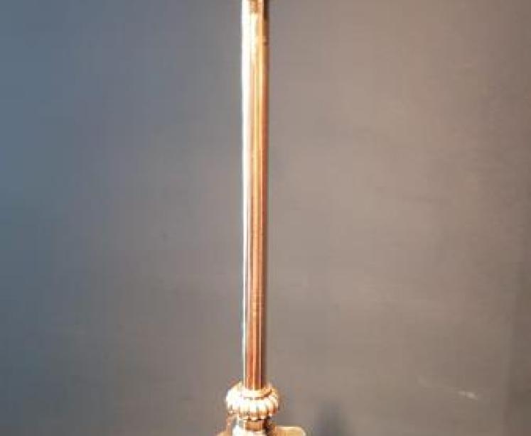 Top Quality Antique  Brass Corinthian Column Lamp Standard - Image 4