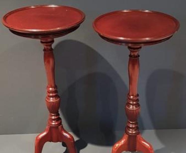 Matching Pair of Fine Quality Antique Wine Tables - Image 1