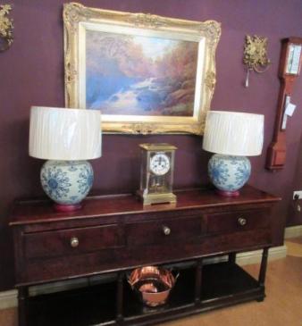 George III Period Open Pot Board Dresser.c.1750