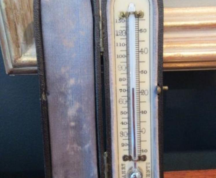 Antique Bone Scale Pocket Thermometer - Image 1
