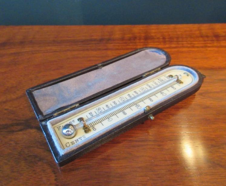 Antique Bone Scale Pocket Thermometer - Image 6