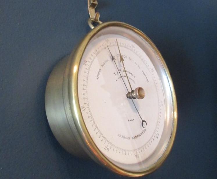 Antique London Marine Barometer in Original Case - Image 7