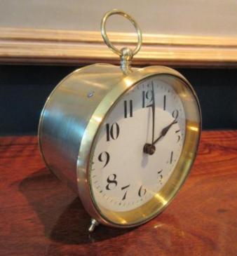 Antique 8 Day Station Master's Clock