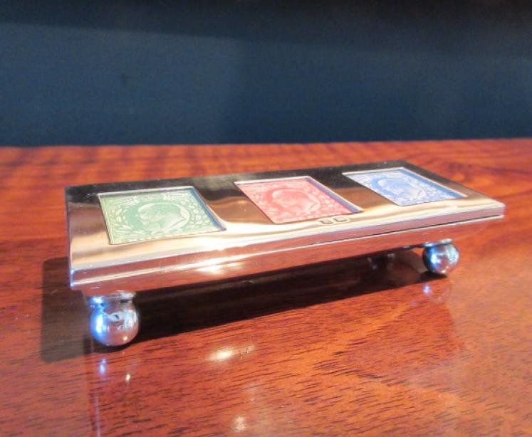 Immaculate Antique Silver Triple Stamp Box - Image 6