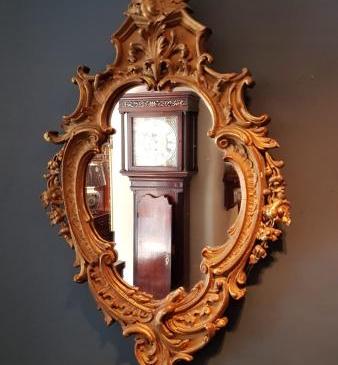 Victorian Timber Gilt Rococo Style Mirror
