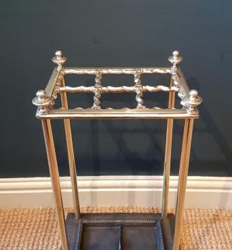 Superb Victorian Brass and Cast Iron Stick Stand 