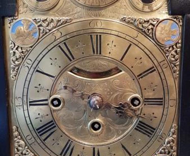 Fine Quality Regency Brass Inlaid Double Fusse Verge Bracket Clock - Image 3