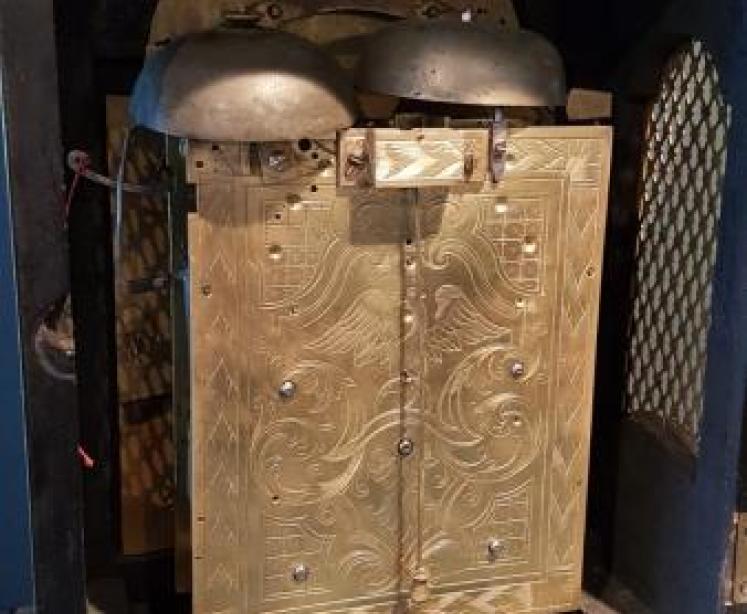 Fine Quality Regency Brass Inlaid Double Fusse Verge Bracket Clock - Image 5