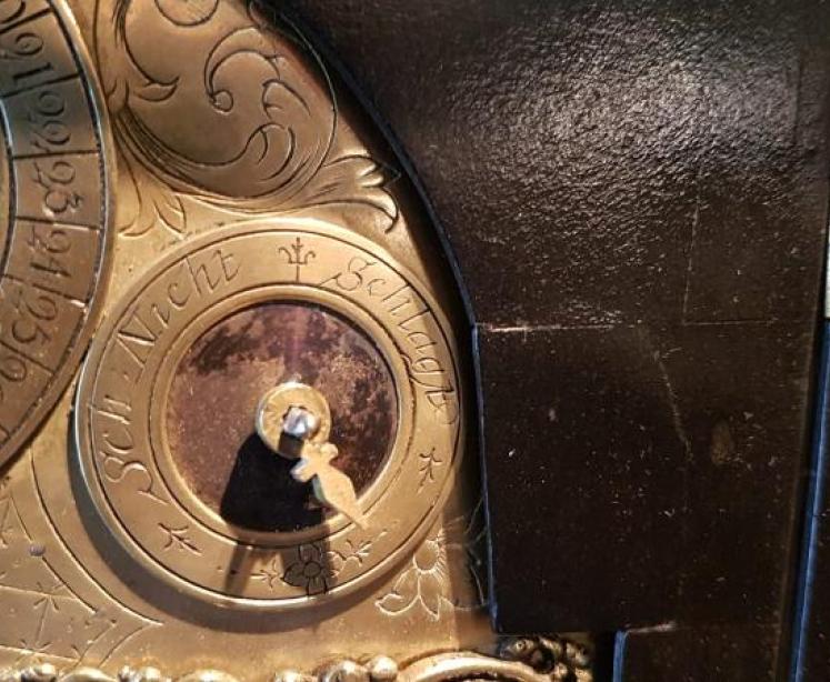 Fine Quality Regency Brass Inlaid Double Fusse Verge Bracket Clock - Image 7