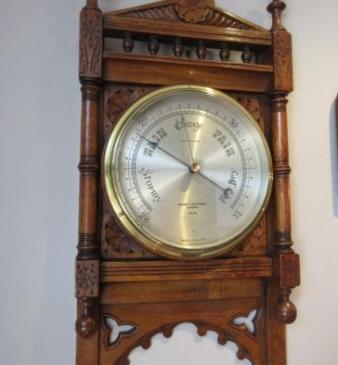 Superb Victorian Negretti & Zambra Hall Barometer