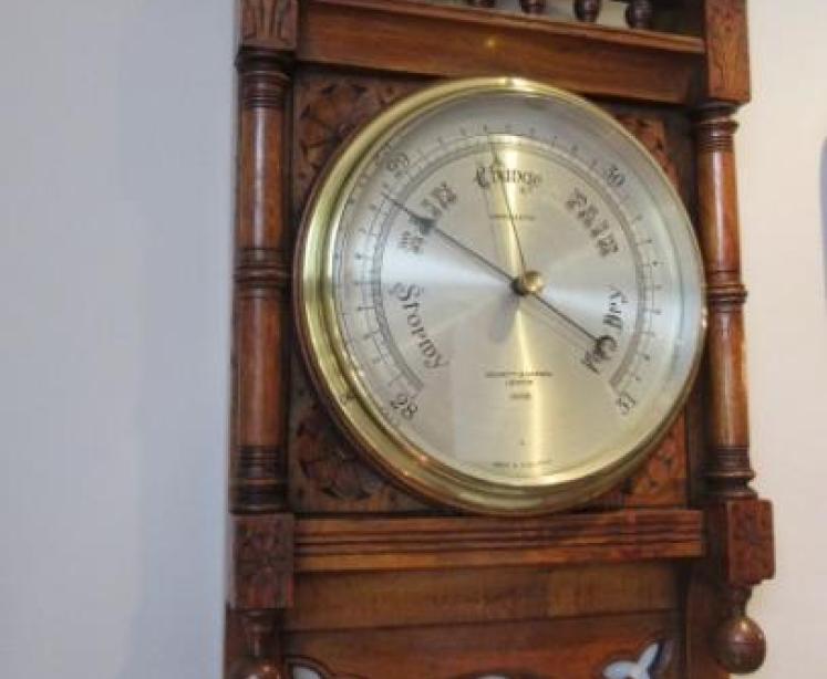 Superb Victorian Negretti & Zambra Hall Barometer - Image 7