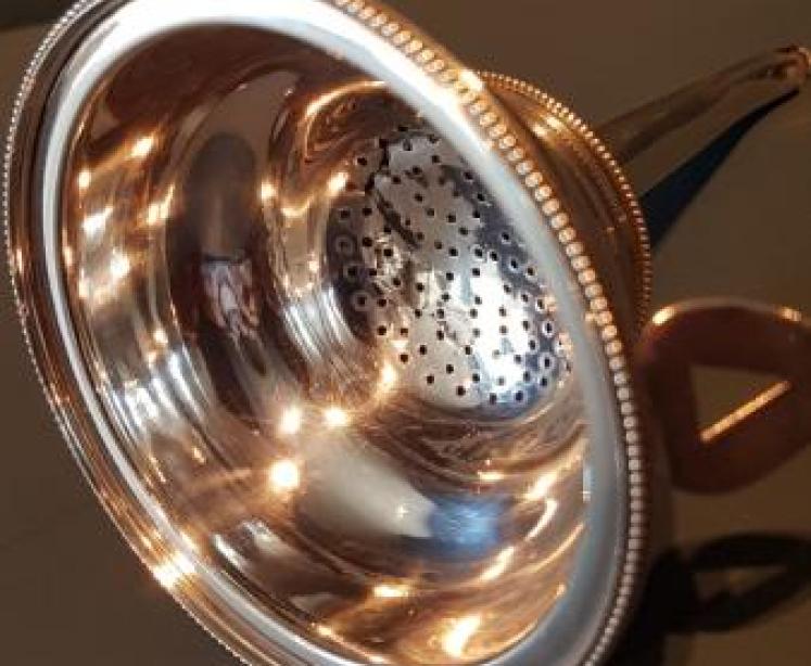 Rare George III Solid Silver Wine Funnel - Image 4