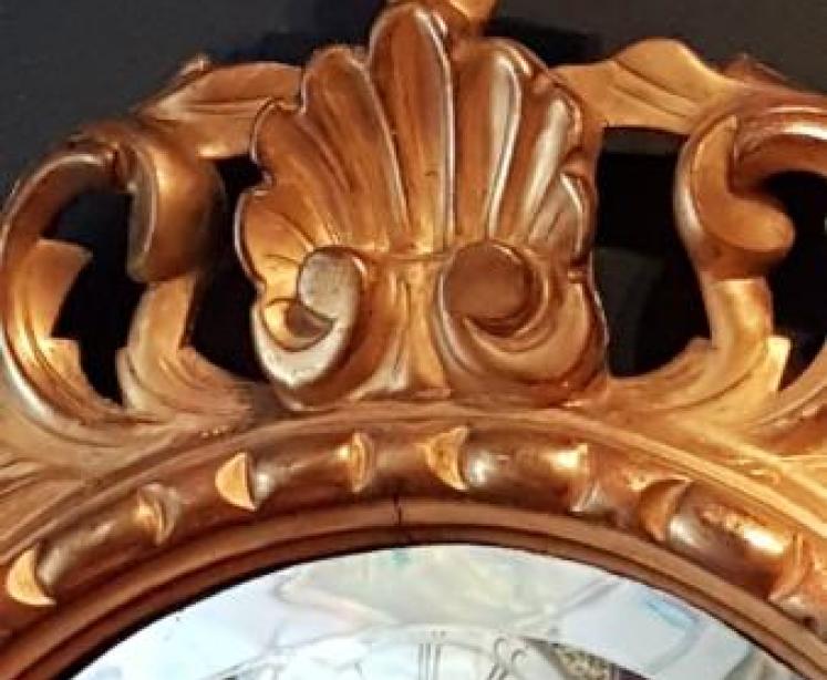 Superb Victorian Timber Gilt Oval Mirror - Image 2