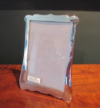 George V Period Silver Shaped Photo Frame