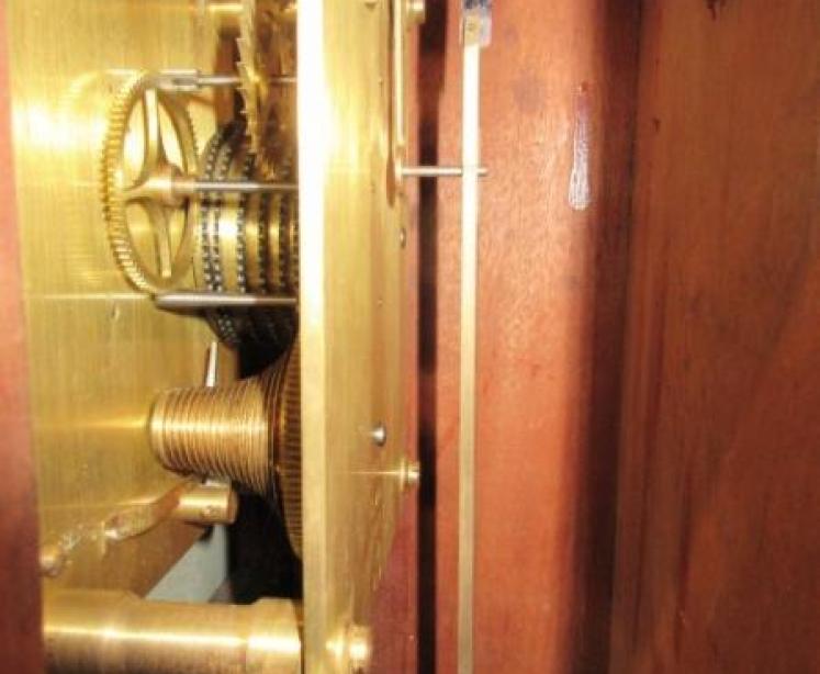 Antique RAF 14" Single Fusee Wall Clock - Image 4