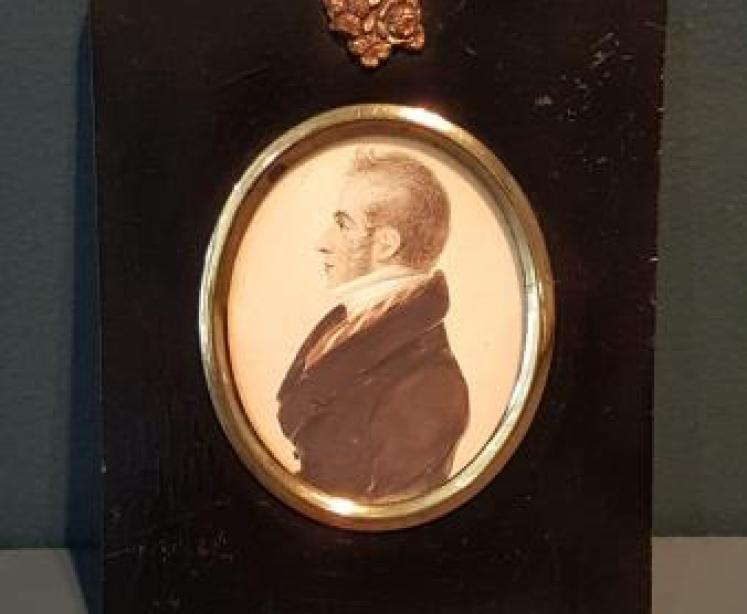 Early Victorian Miniature Portrait - Image 1