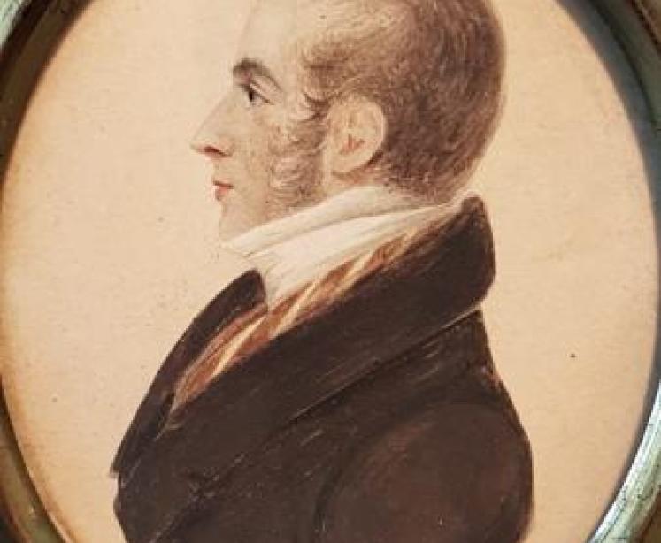 Early Victorian Miniature Portrait - Image 2