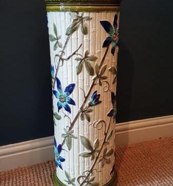 Burmantofts Faience Pottery Stick Stand