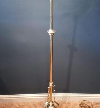 Edwardian Brass Lamp Standard