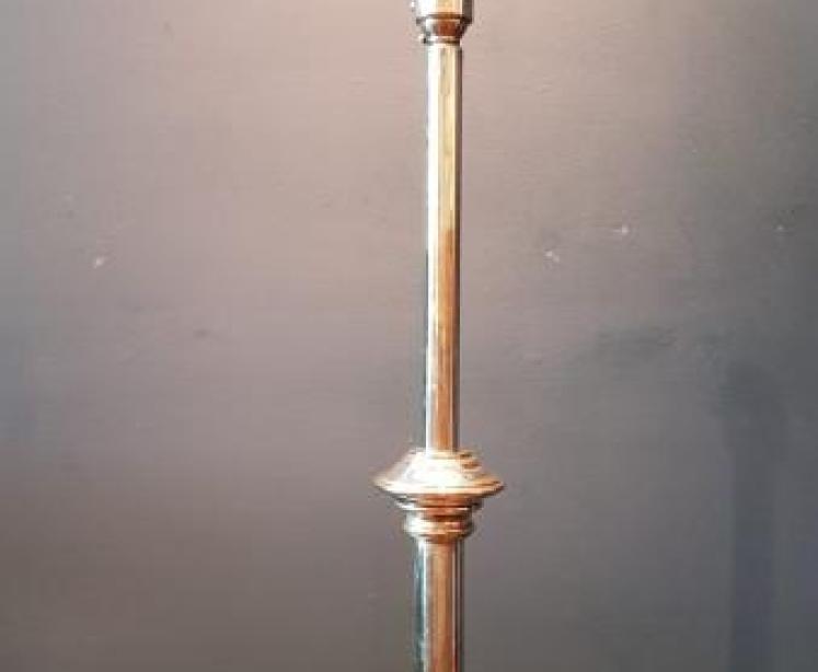 Edwardian Brass Lamp Standard - Image 3