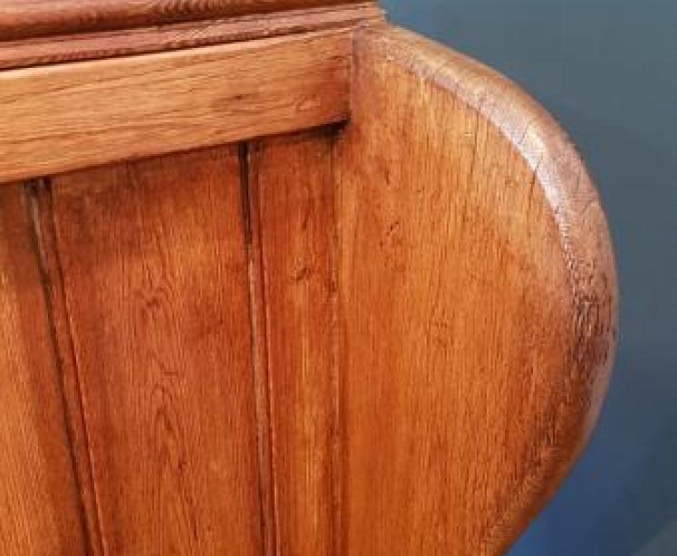 Antique George III Pitch Pine Settle - Image 3