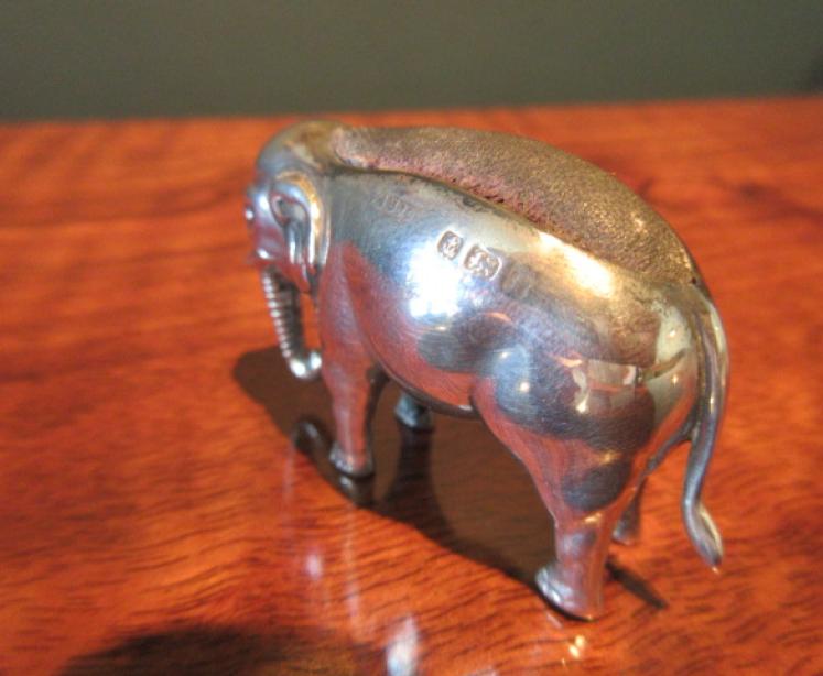 Rare Edwardian Period Silver Elephant Pin Cushion - Image 3