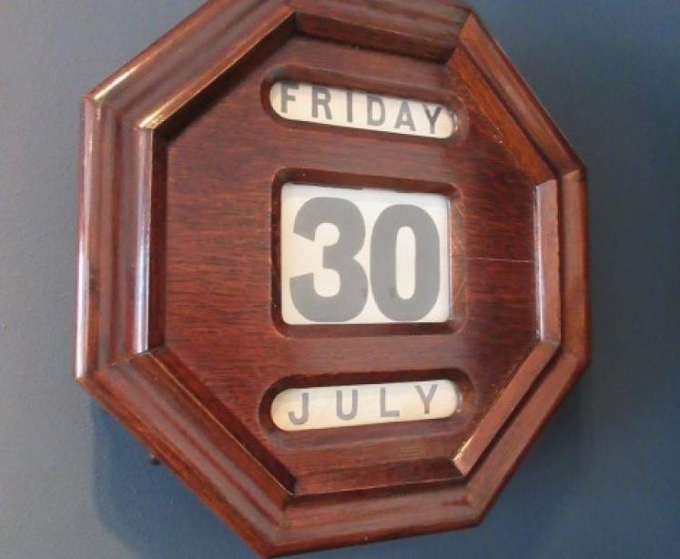 Large Edwardian Period Perpetual Wall Calendar - Image 1