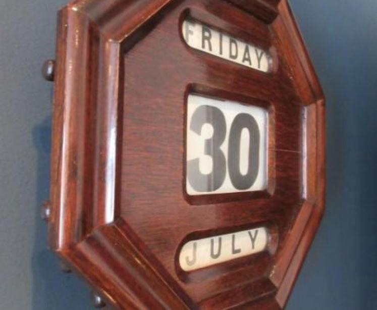 Large Edwardian Period Perpetual Wall Calendar - Image 2