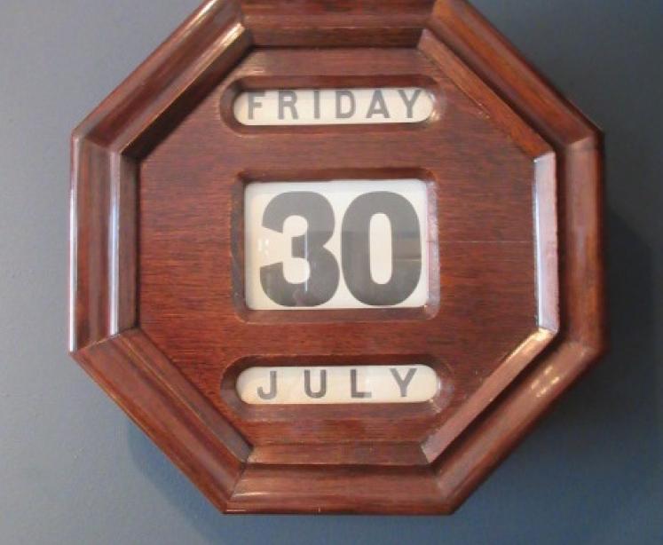 Large Edwardian Period Perpetual Wall Calendar - Image 6