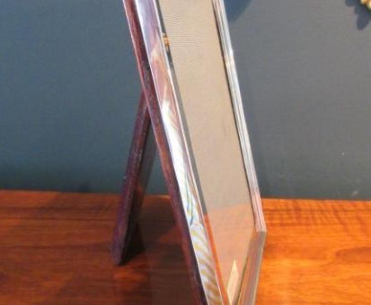 Large George V Period Silver Moulded Edge Photo Frame - Image 5