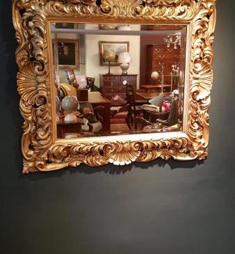 Superb Victorian Timber Gilt Mirror