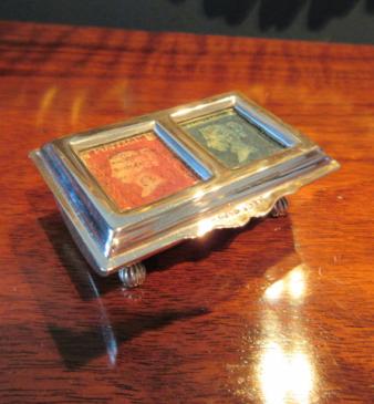 Immaculate Victorian Silver Double Stamp Box