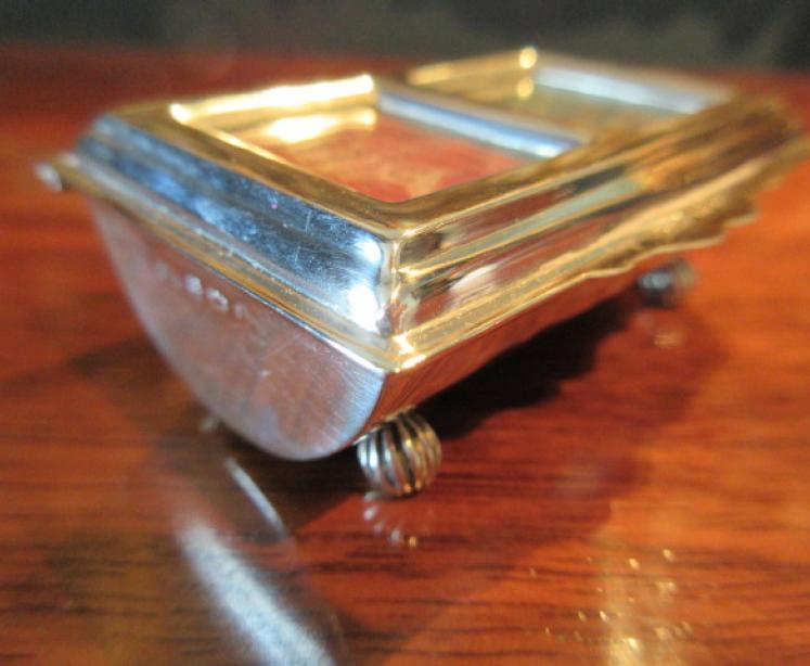 Immaculate Victorian Silver Double Stamp Box - Image 3