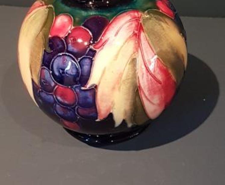 Pair of Moorcroft Leaf and Berries Globular Vases - Image 6