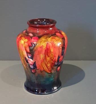 Superb Moorcroft Autumn Leaves and Berries Flambe Vase