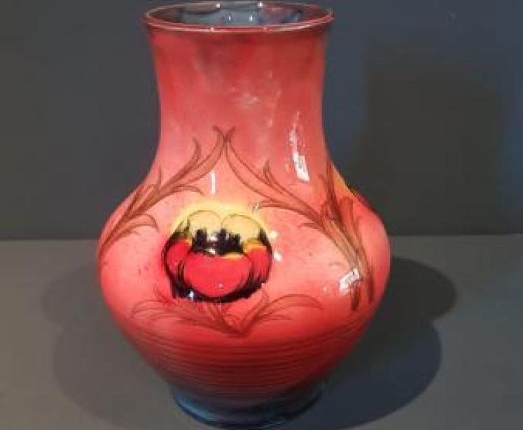 Rare Moorcroft Flambe Big Poppy Vase - Image 1